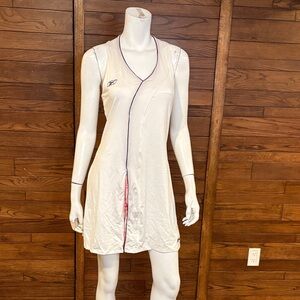 Reebok White and Pink Trim Mini Dress